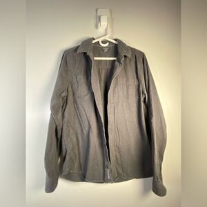 Toad&Co Organic Cotton Charcoal Button Down Shirt